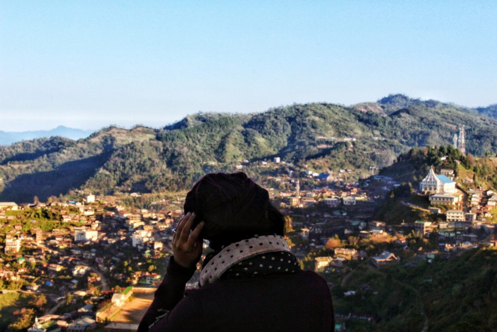 Overlooking the gorgeous town of Pfutsero - One of the best places in Nagaland