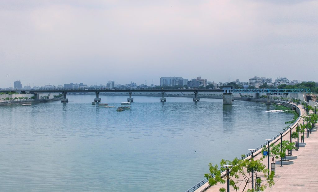 Sabarmati River front as viewed from Gandhi Ashram
