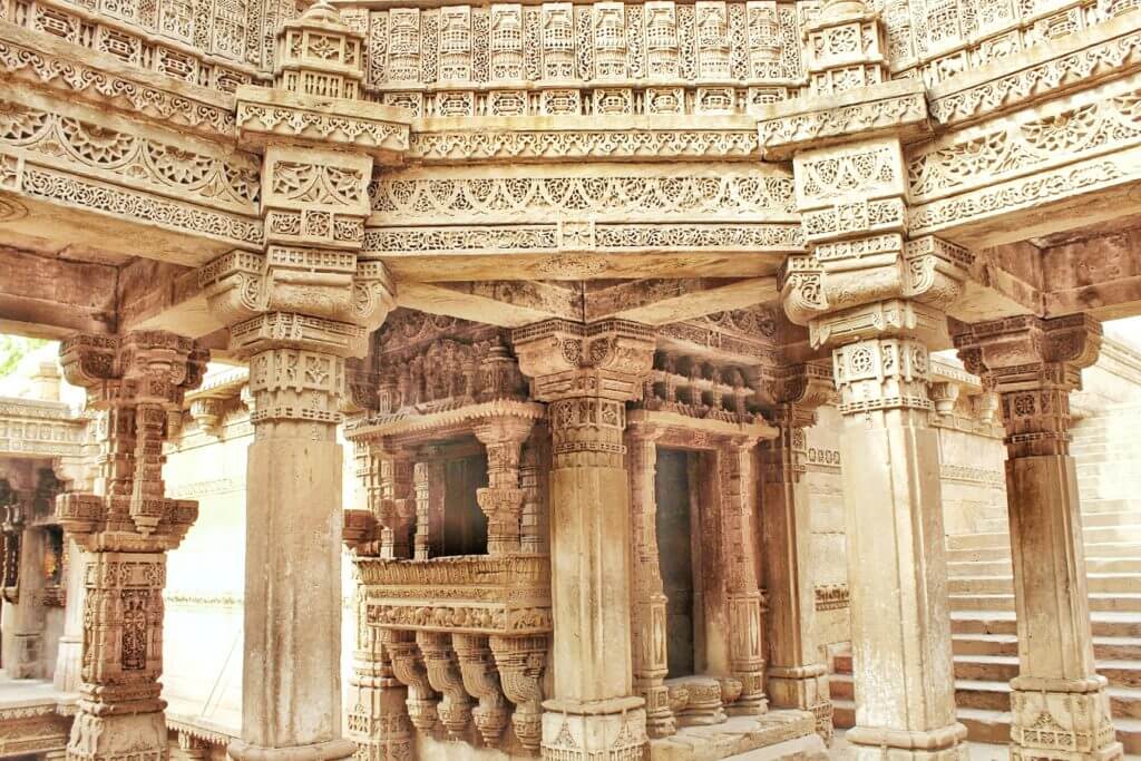 The gorgeous carving is an example of excellent craftmanship - Adalaj Stepwell