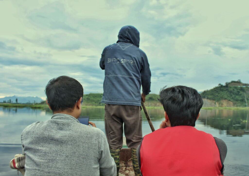 While taking a boat ride around the unexplored corners of Loktak Lake