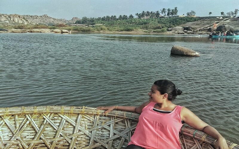 The coracle ride in Hampi is absolutely amazing