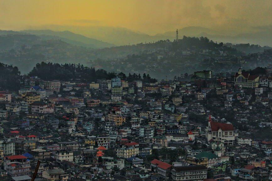 The panoramic town of Kohima