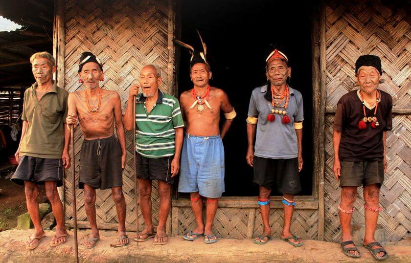 The ferocious headhunters of Konyak Tribe are now happy and peaceful Jesus fearing elders