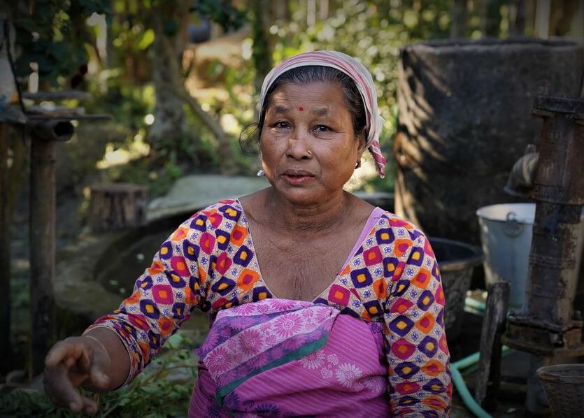 A Bodo Lady Talking about her livelihood options in Village