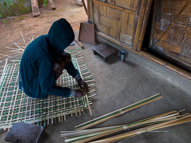 The bamboo handicrafts made by natives of Umswai Village