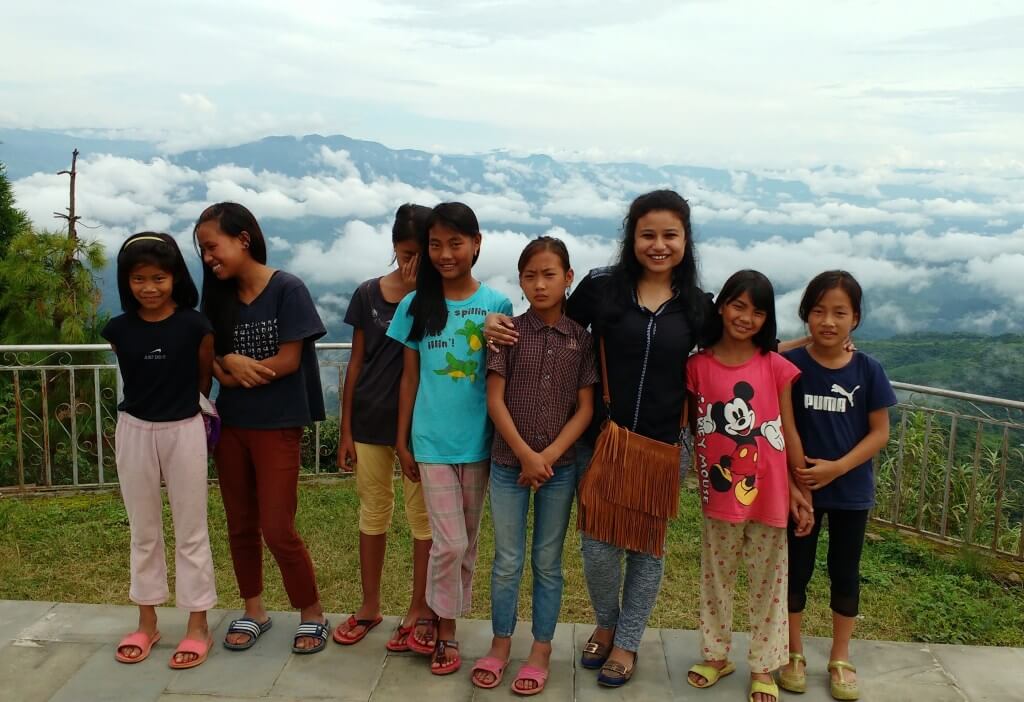 My little guides in Longkhum - One of the best places in Nagaland