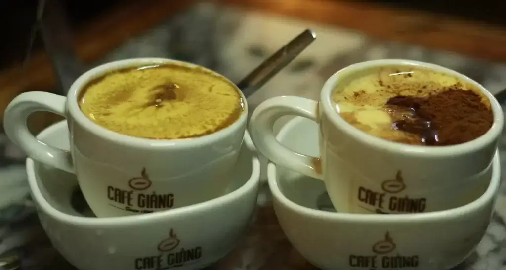 Try the famous Vietnamese Egg Coffee at iconic Cafe Giang - PC: Vietnam Travel